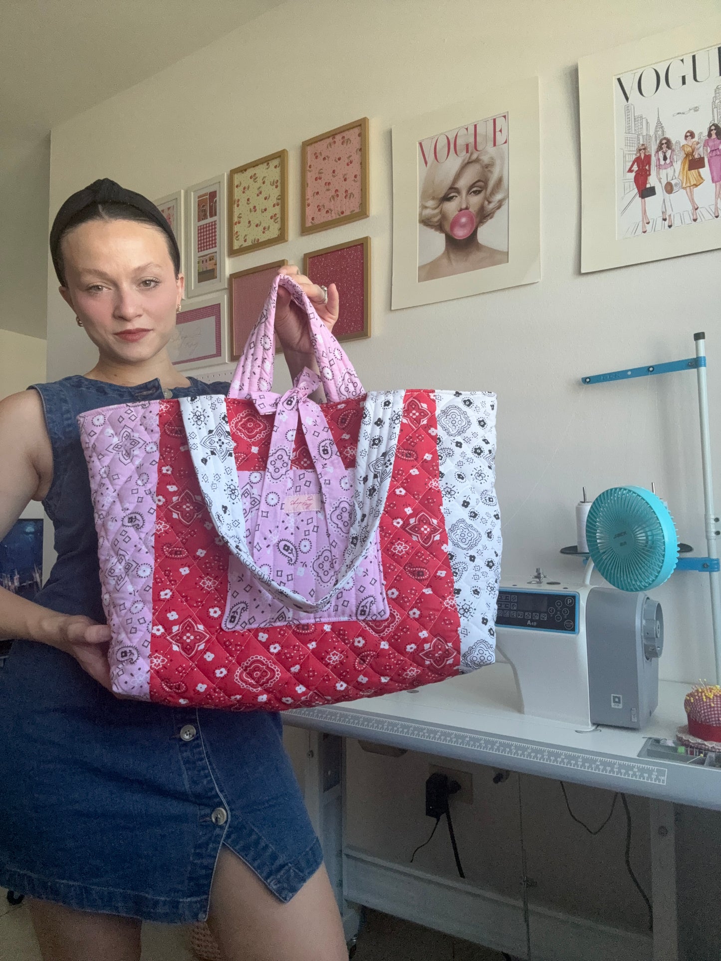 Bandana beach tote
