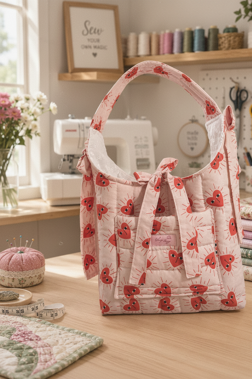 Heart eyes shoulder bag