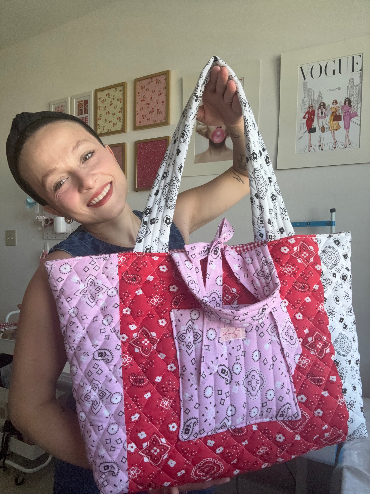 Bandana beach tote