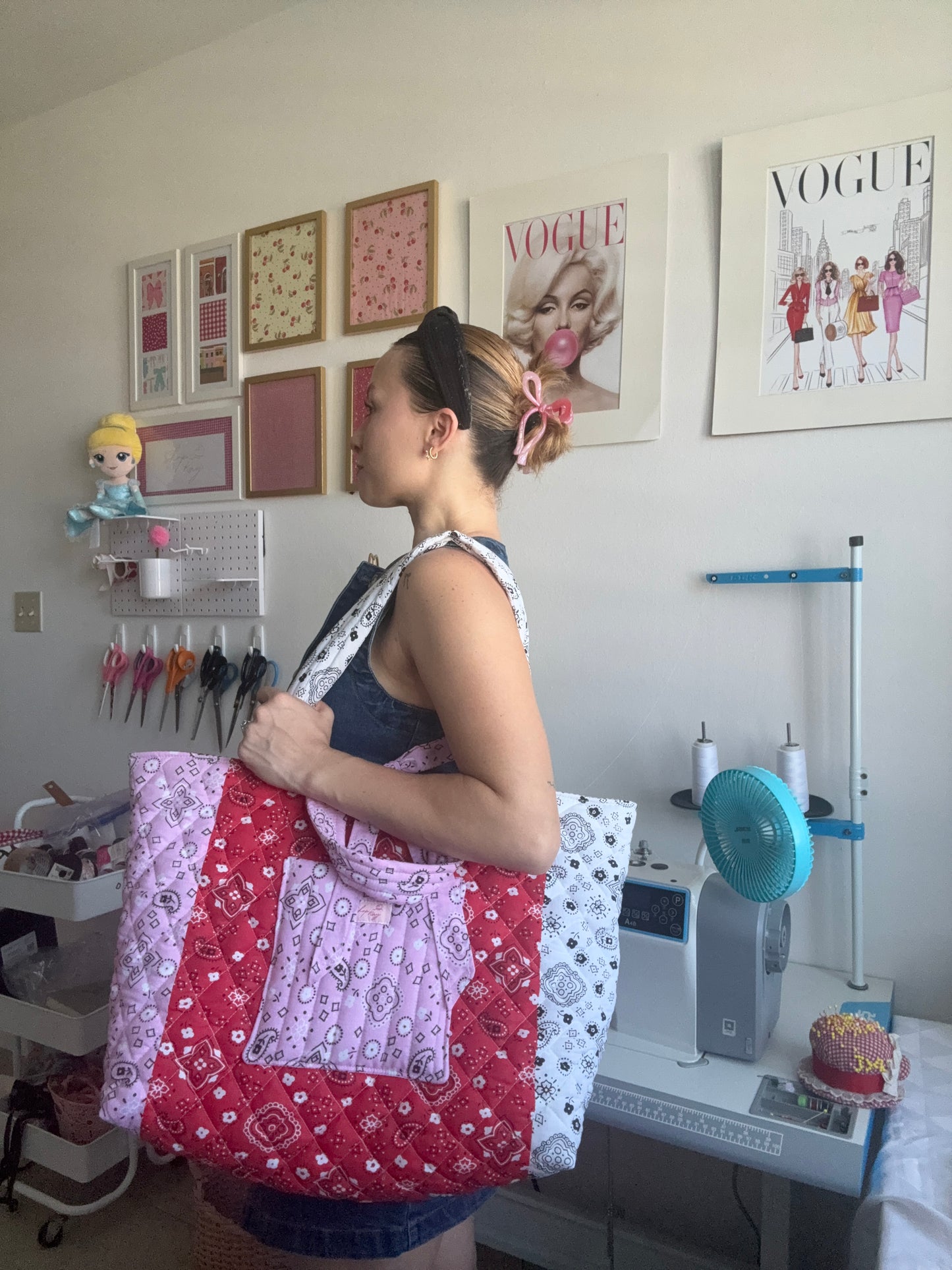 Bandana beach tote