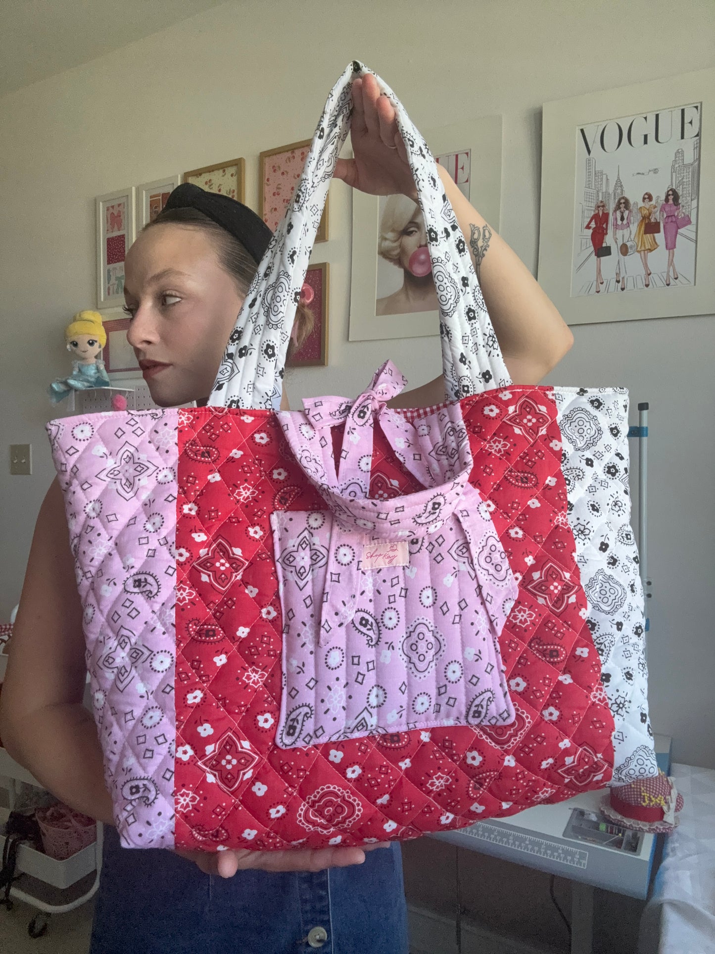Bandana beach tote