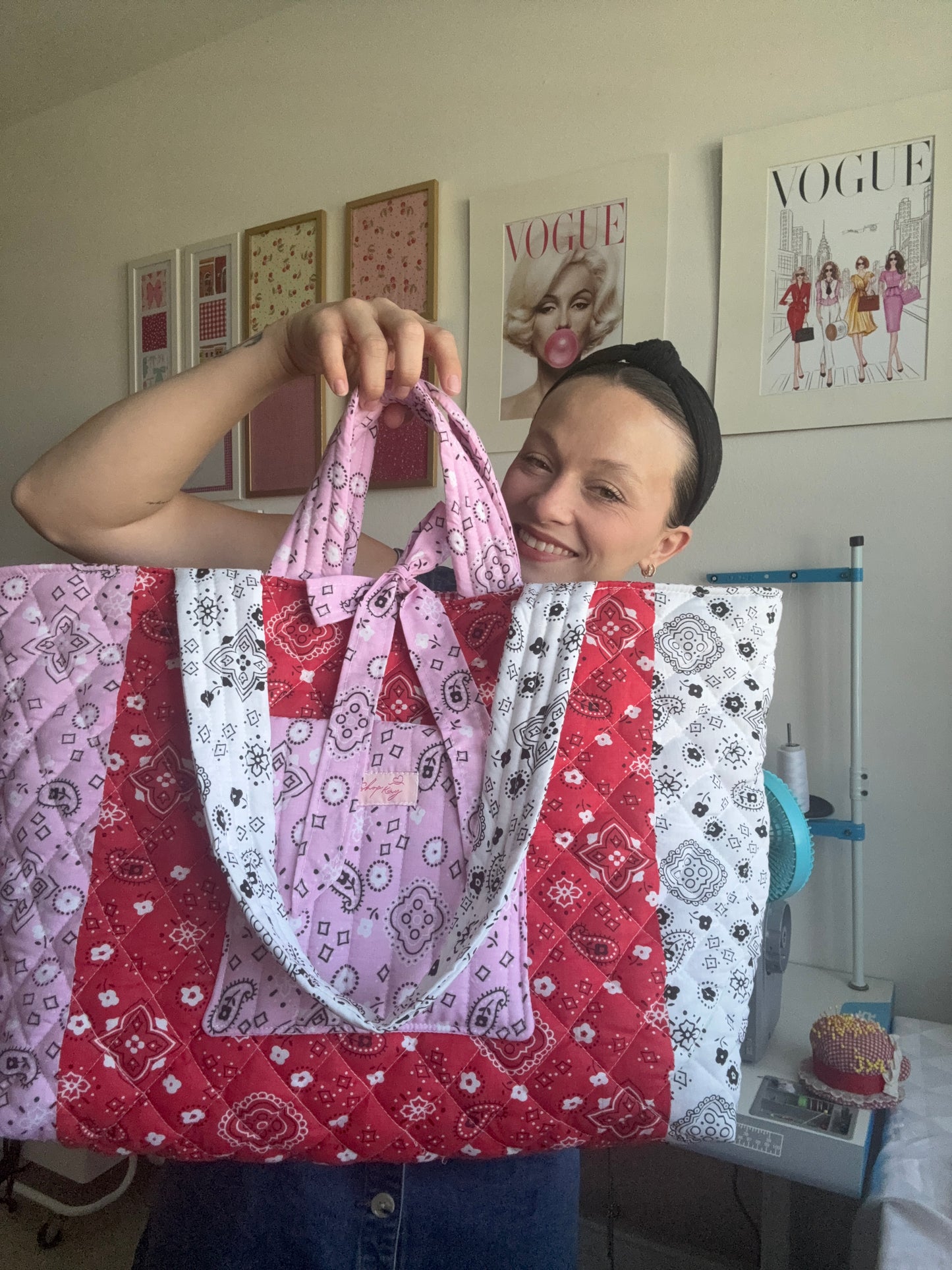 Bandana beach tote