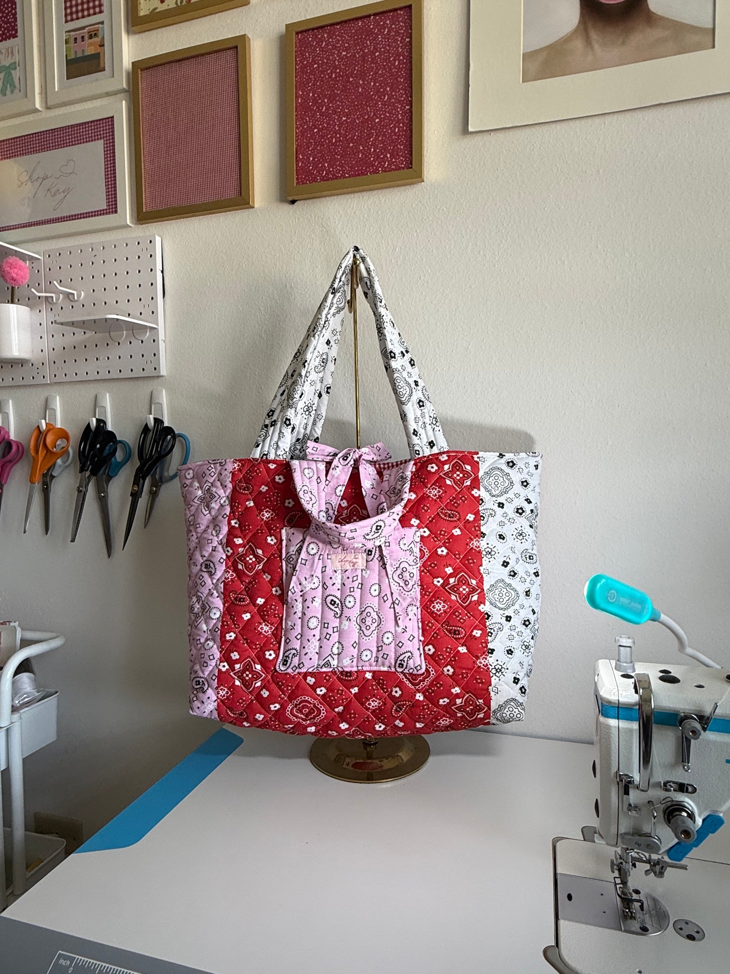 Bandana beach tote